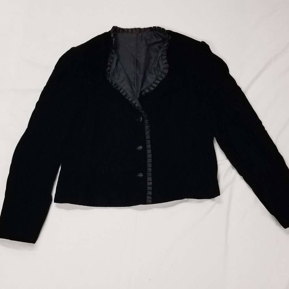 Vintage velvet jacket - Picture 10 of 13